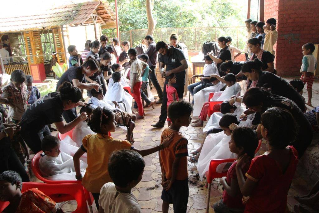 Orphanages activity 100+ free haircuts 