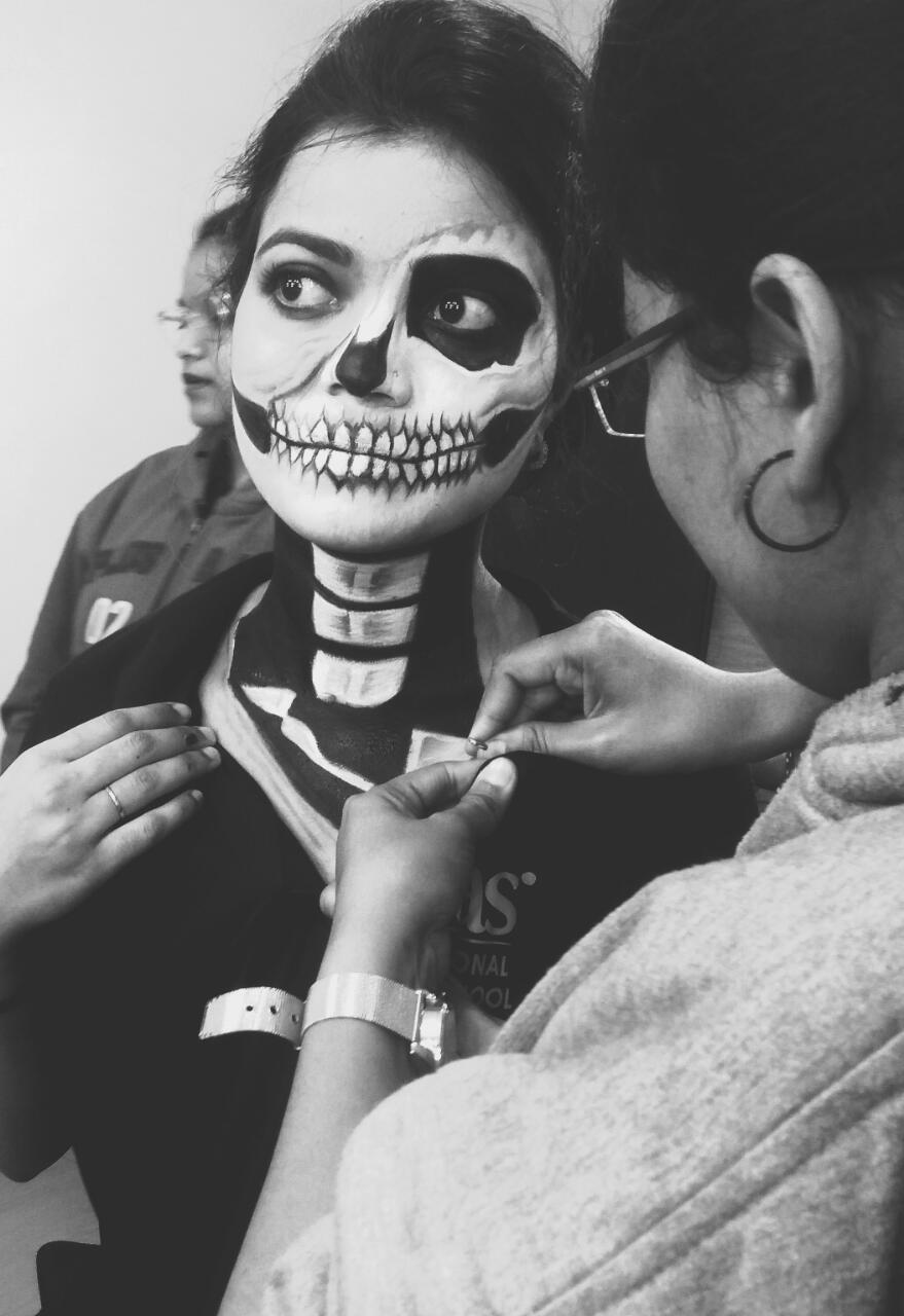 Black & White Halloween Makeup Demo