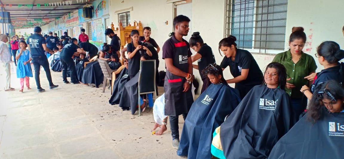 150+ Free Haircut at orphanage in Pune 