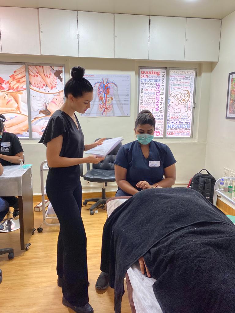 Steiner conducted interviews and Skill tests at ISAS International Beauty School
