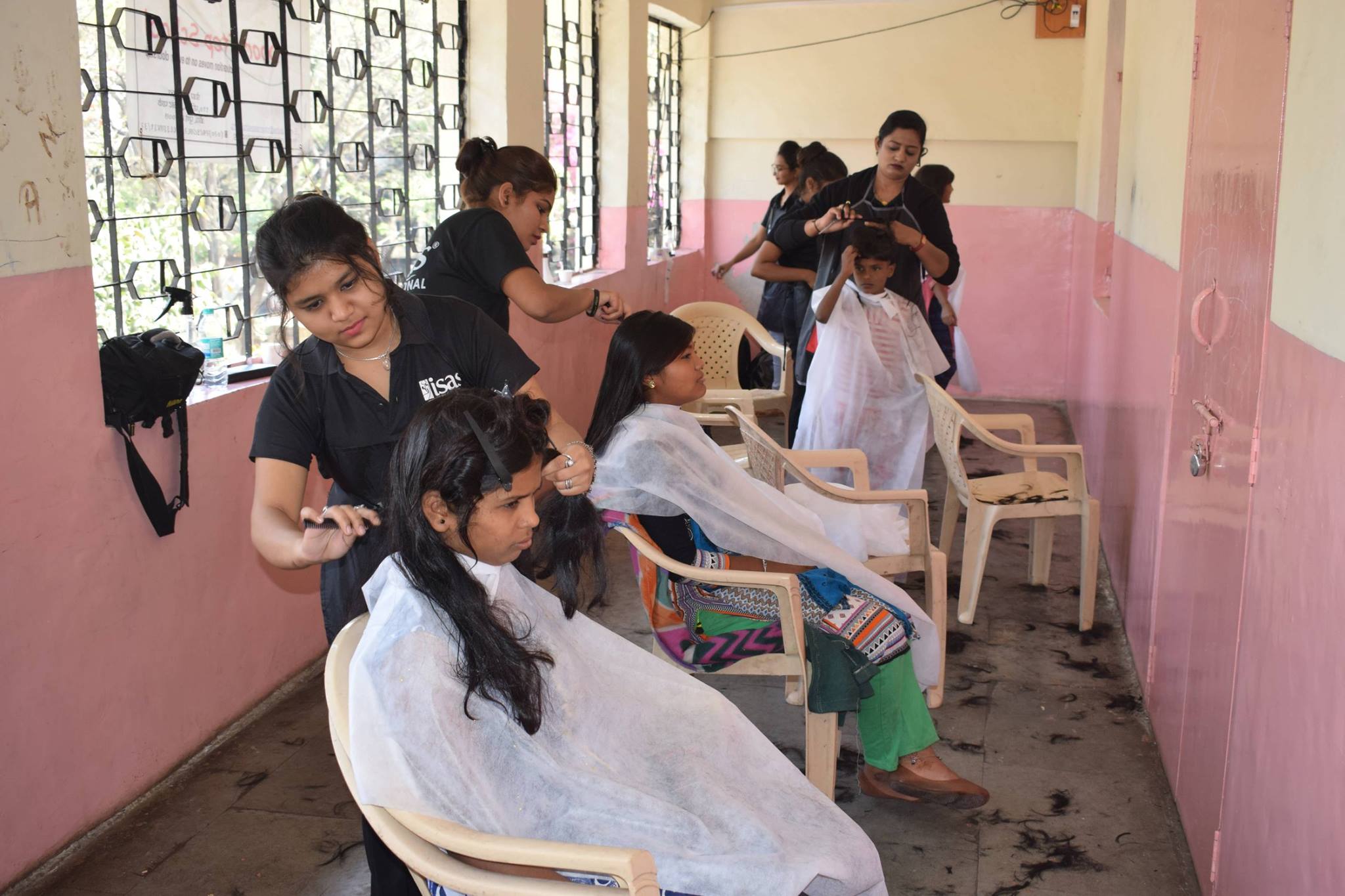 Free Haircuts @ Rainbow Home Orphanage School in Pune