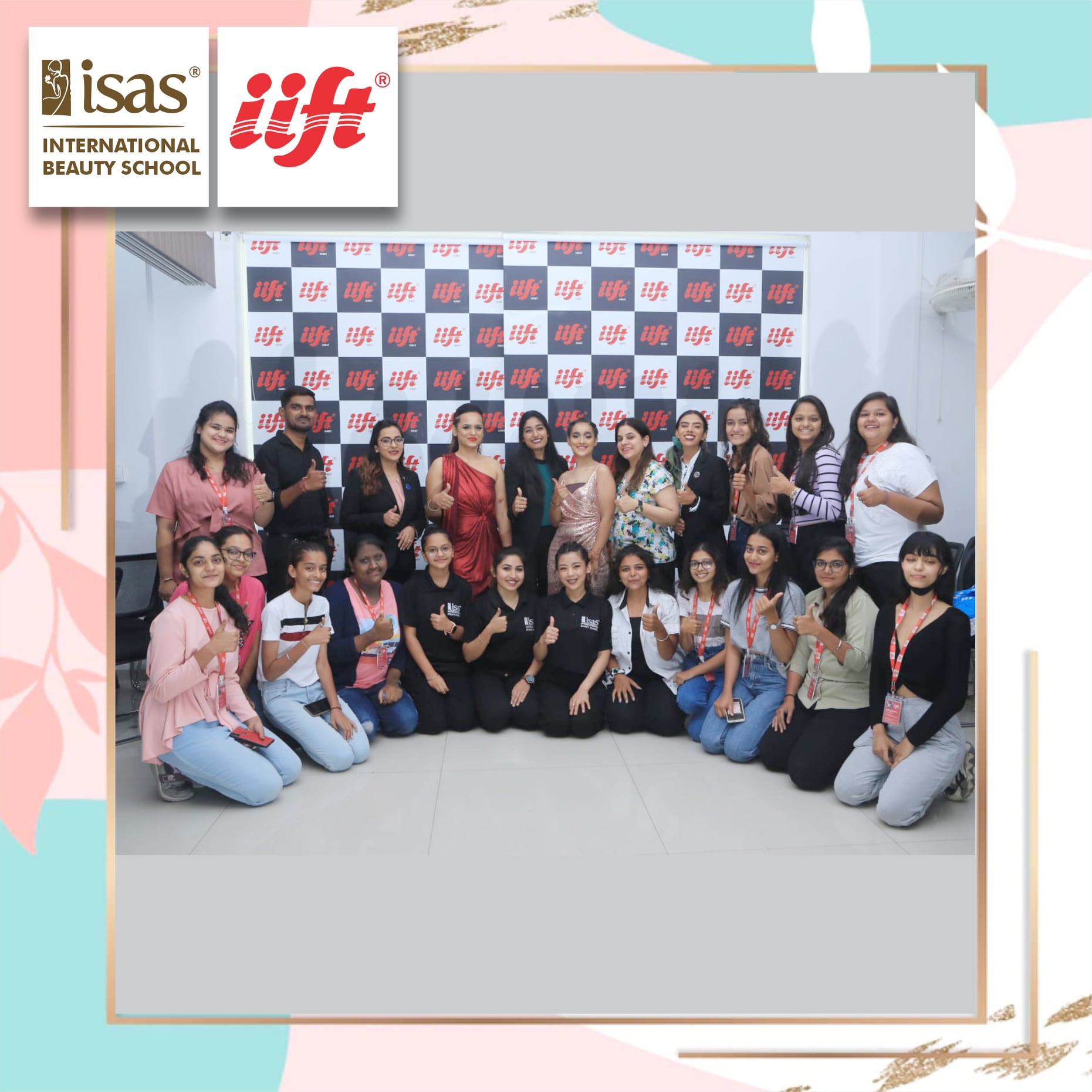 Perfect Red carpet and Glam looks, demonstrated by ISAS faculty to the students of IIFT, Surat. 